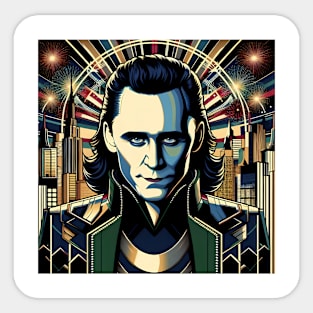 Loki-Art Deco Sticker